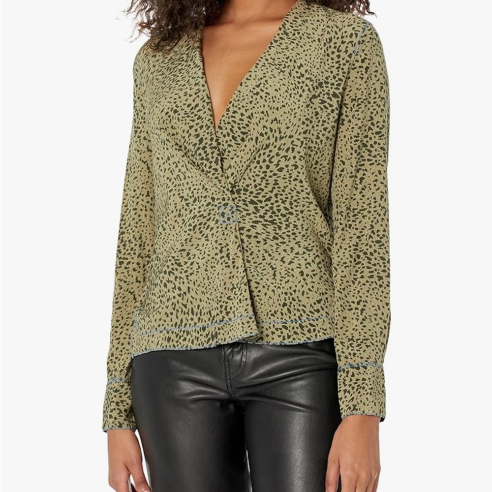Rag & Bone Shields Leopard Print Top - image 5